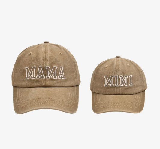 Mamma and mini hats - tan
