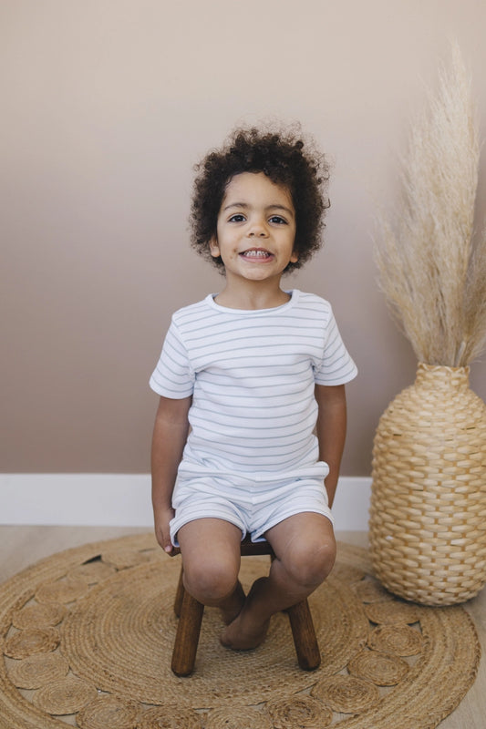 Everyday Summer Set in Sea Foam Stripe
